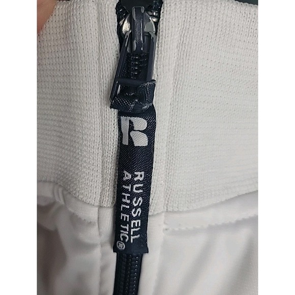 Vtg Russell Athletic Penn State Satin Track Jacket SZ L Blue White Nittany Lions - Picture 8 of 8